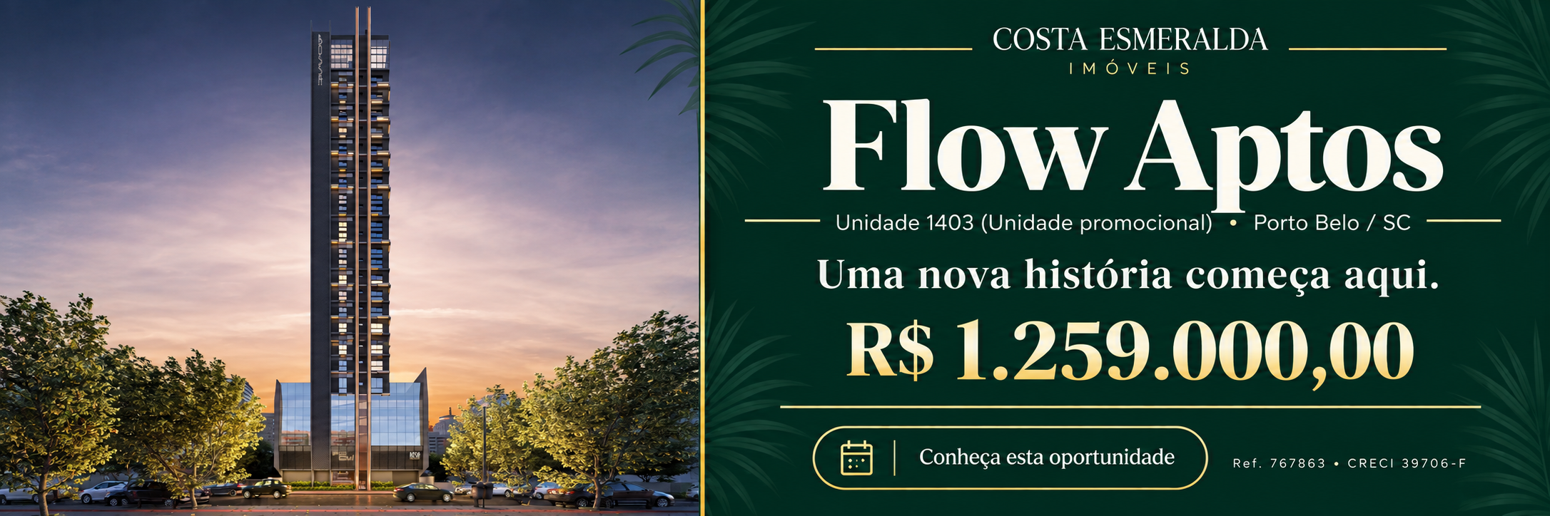 Flow Aptos · Unidade 1403 (Unidade promocional)